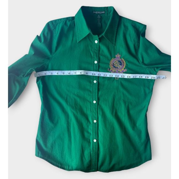Ralph Lauren Green Button Down Shirt - Picture 8 of 10